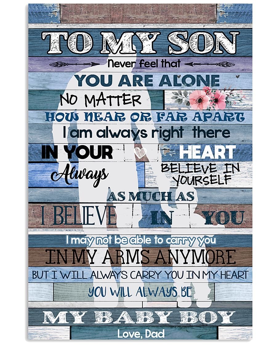 To My Son Poster - Great Gifts For Your Son-A Loves Gift