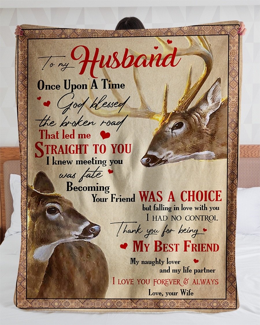 Fleece Blanket - To My Husband Fleece Blanket-A Loves Gift