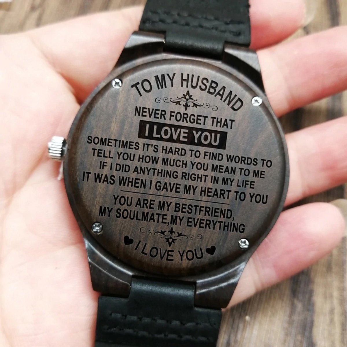 To My Husband Wooden Watch-A Loves Gift