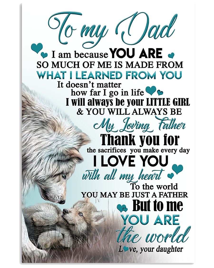 To My Dad Poster-A Loves Gift