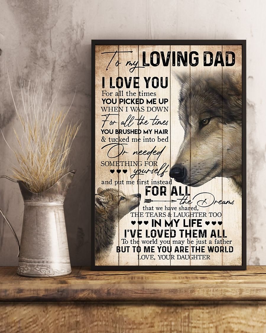 To My Dad Poster-A Loves Gift