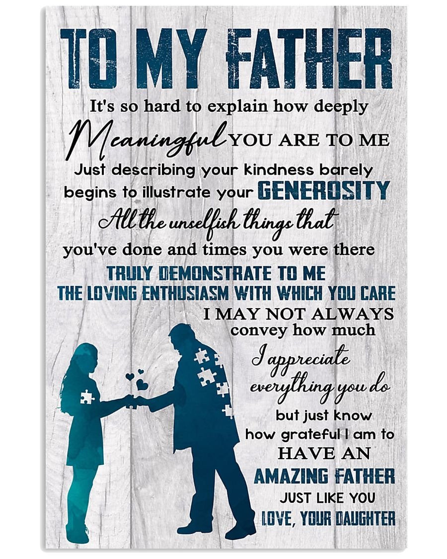 To My Dad Poster-A Loves Gift