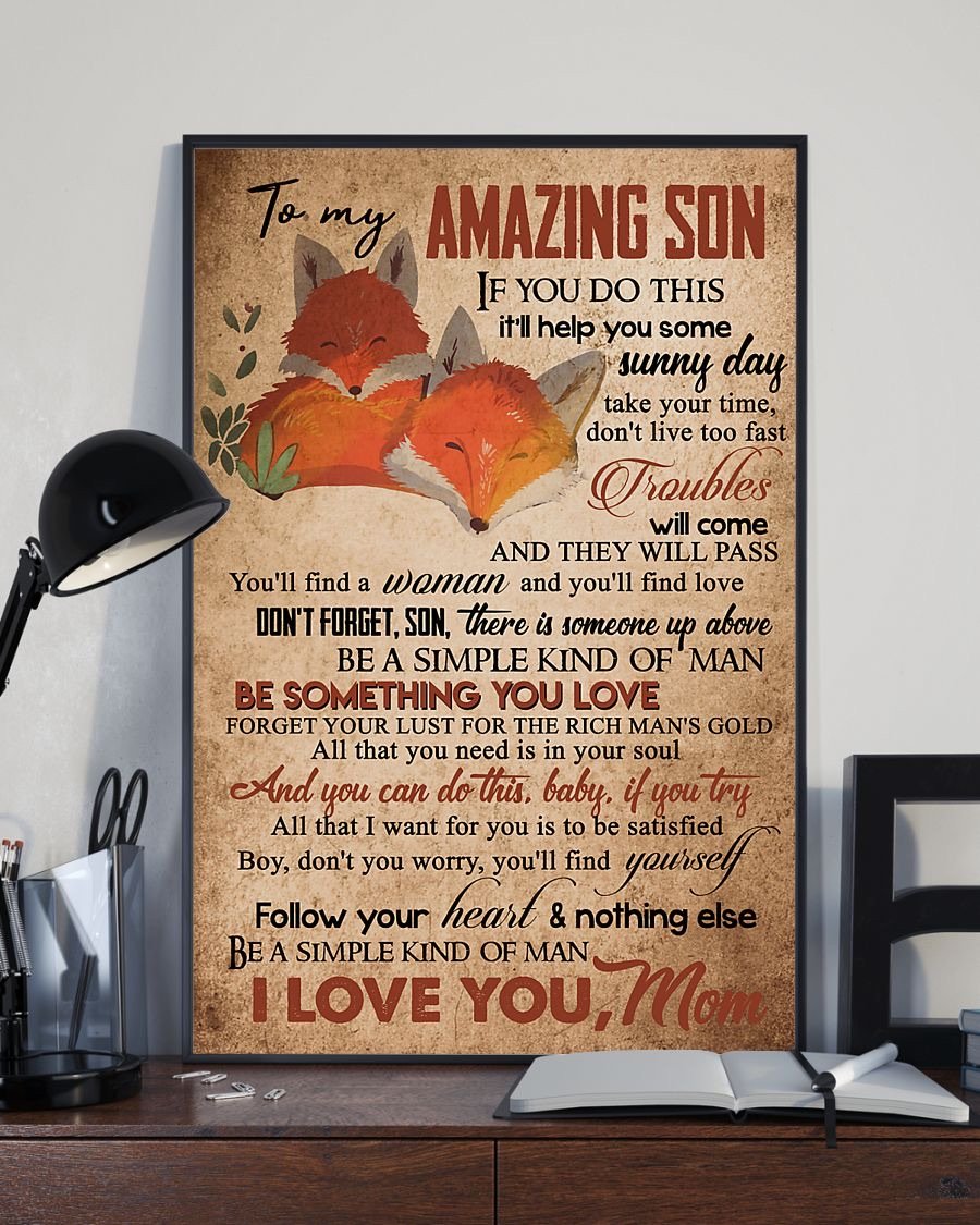 To My Son Poster - Great Gifts For Your Son-A Loves Gift