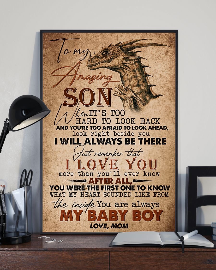 To My Son Poster - Great Gifts For Your Son-A Loves Gift