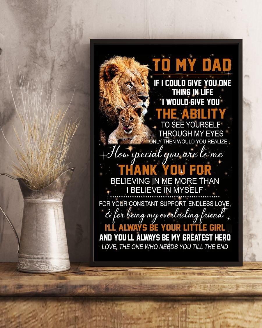 To My Dad Poster-A Loves Gift