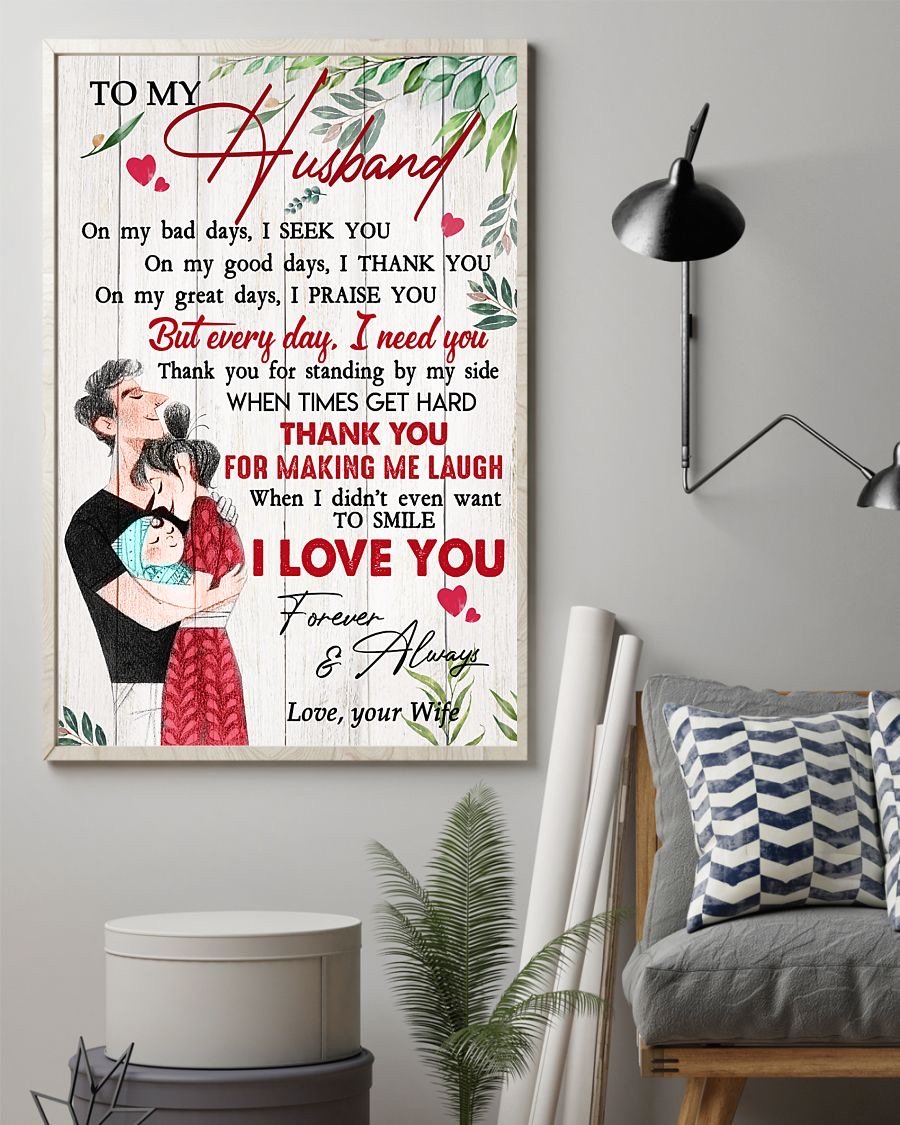 Perfect Gifts For Husband - To My Husband Poster-A Loves Gift