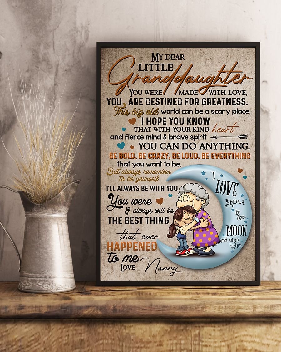 To My Granddaughter Poster-A Loves Gift