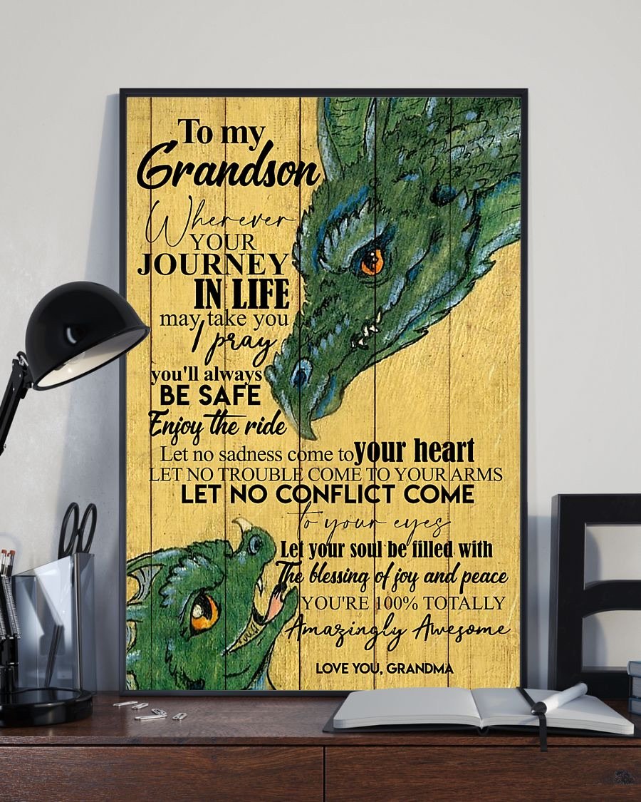 To My Grandson Poster-A Loves Gift