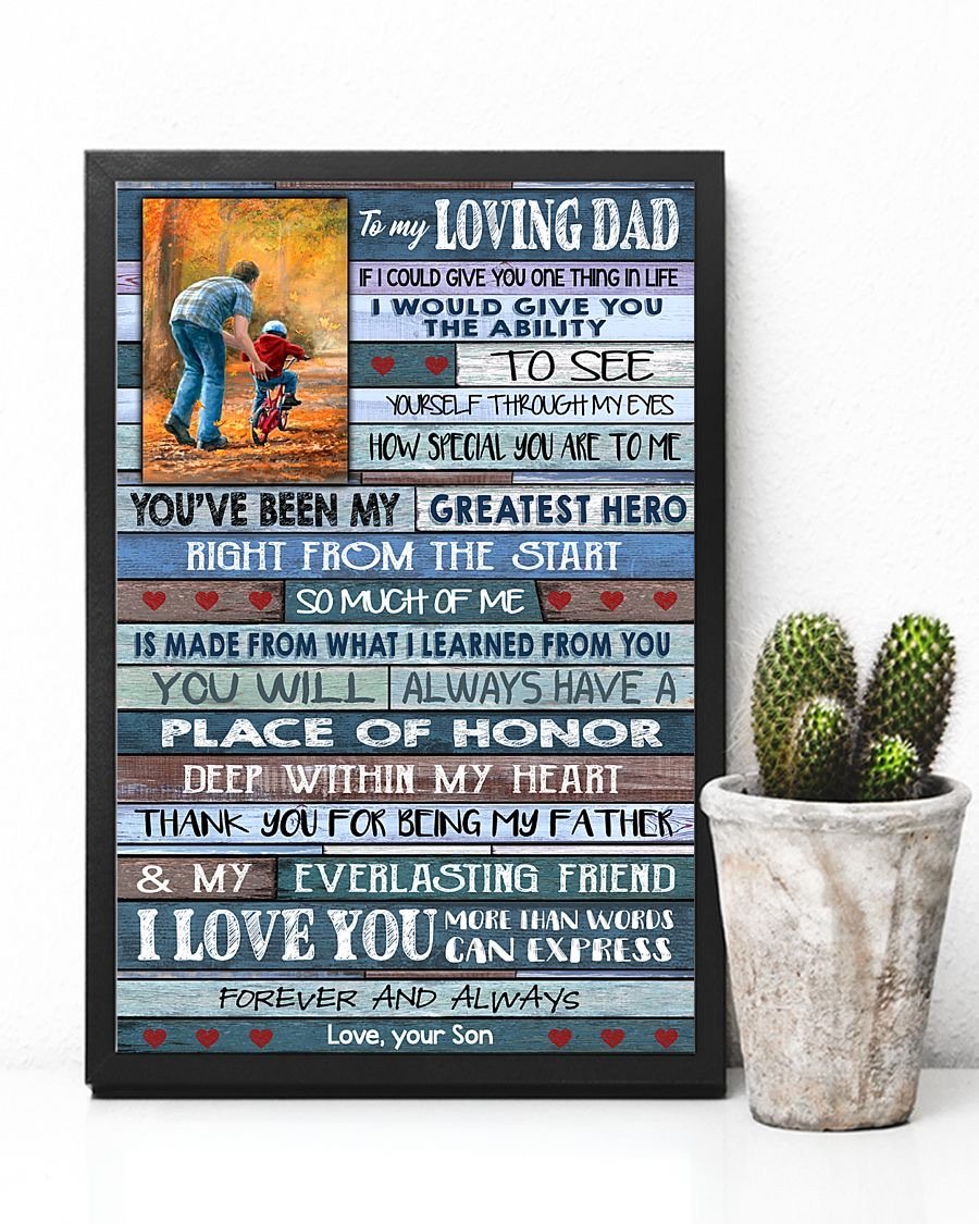 To My Dad Poster-A Loves Gift