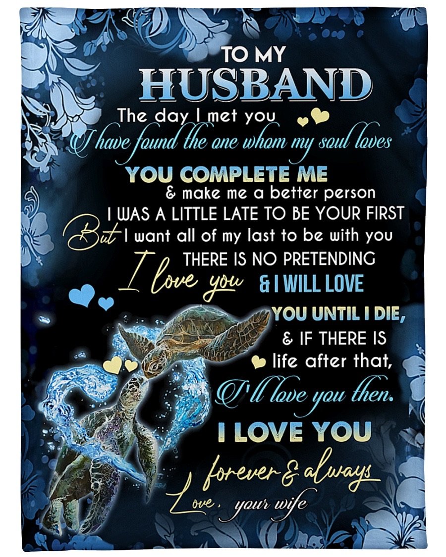 Fleece Blanket - To My Husband Fleece Blanket-A Loves Gift