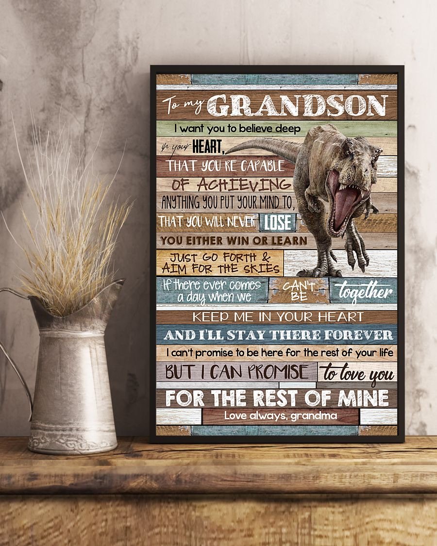 To My Grandson Poster-A Loves Gift