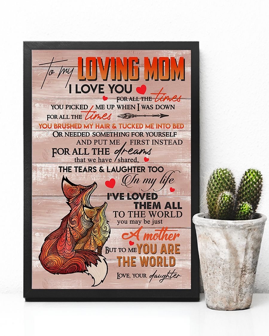 To My Mom Poster-A Loves Gift