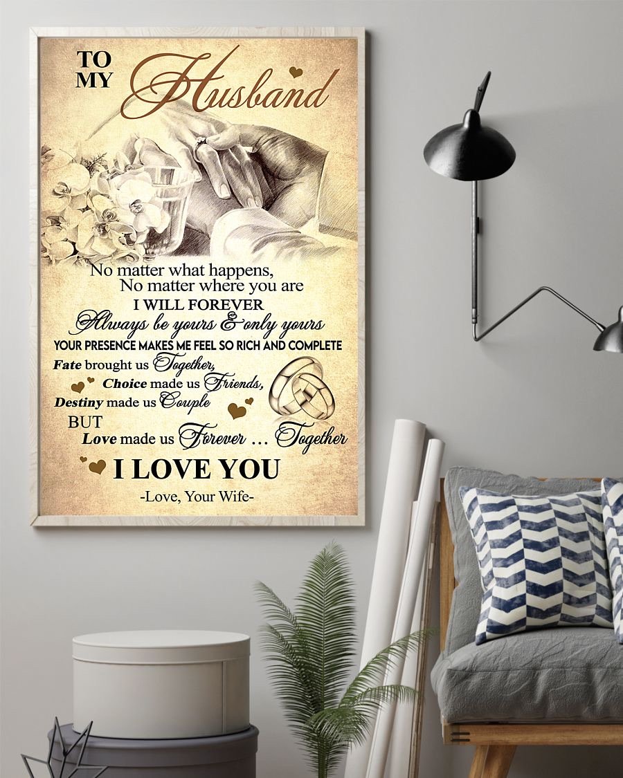 Perfect Gifts For Husband - To My Husband Poster-A Loves Gift