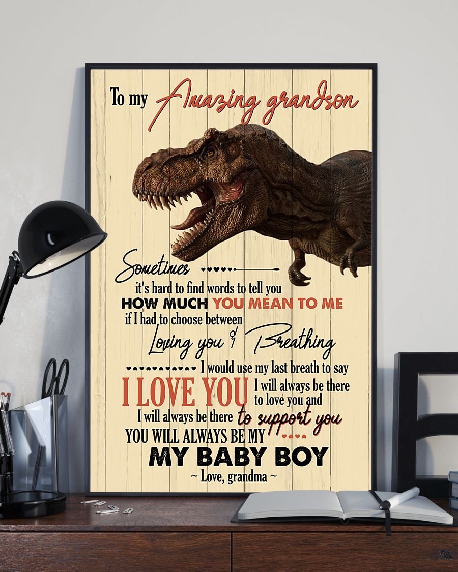 To My Grandson Poster-A Loves Gift