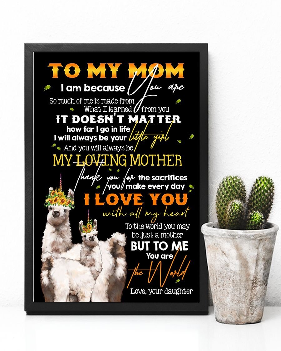 To My Mom Poster-A Loves Gift
