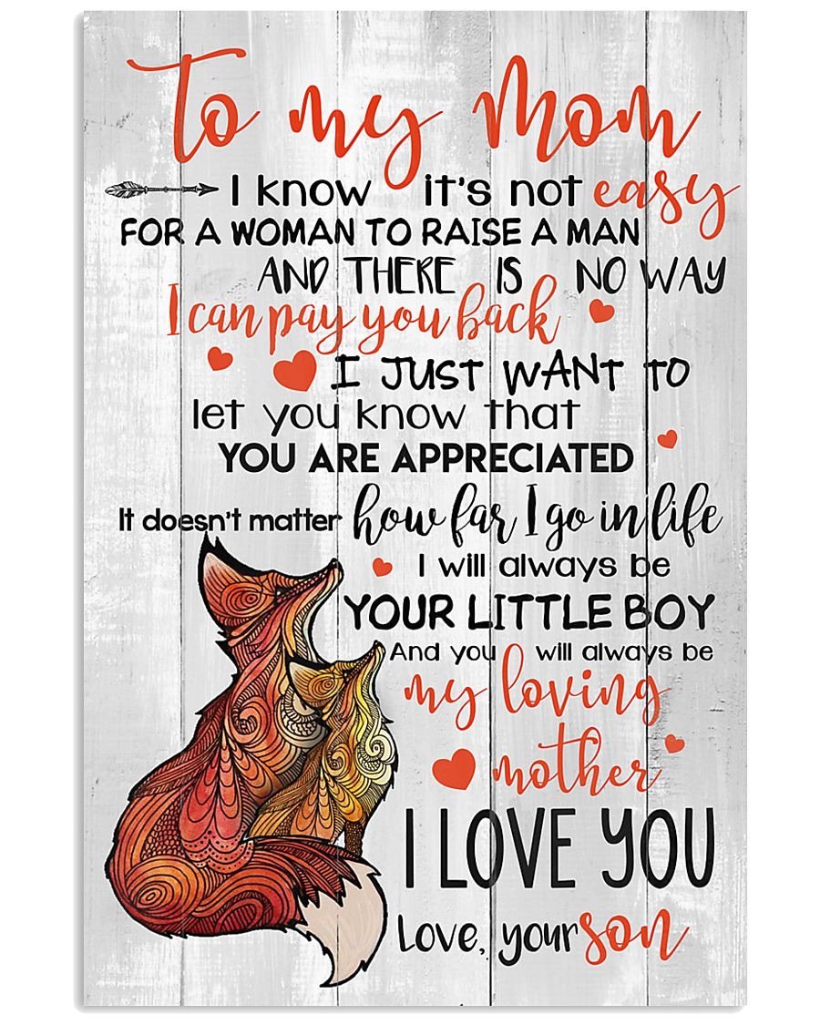 To My Mom Poster-A Loves Gift