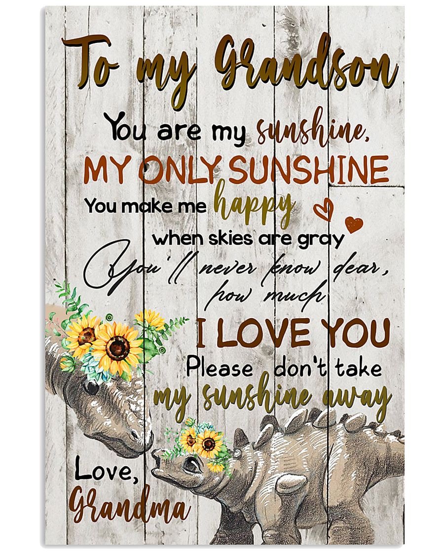 To My Grandson Poster-A Loves Gift