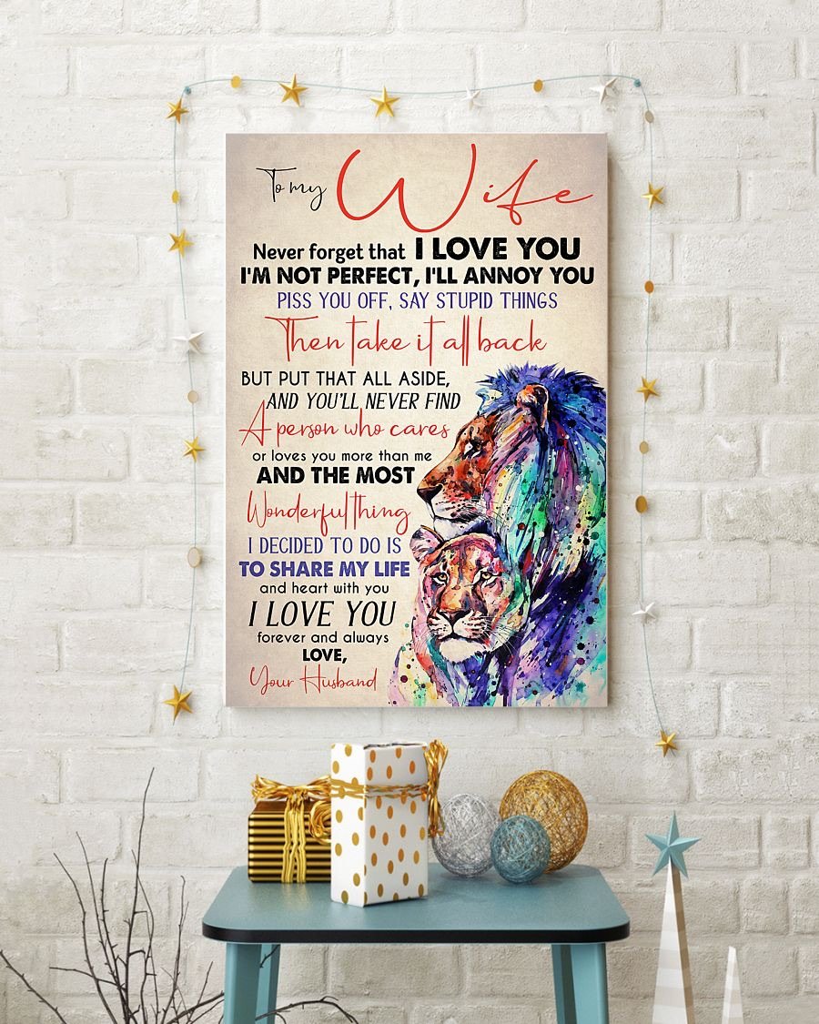 Perfect Gifts For Wife - To My Wife  Poster-A Loves Gift
