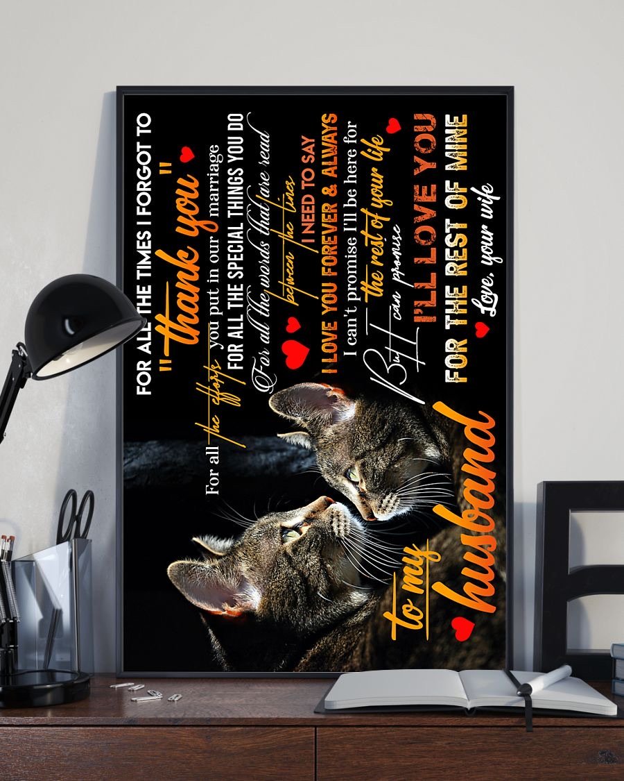 Perfect Gifts For Husband - To My Husband Poster-A Loves Gift