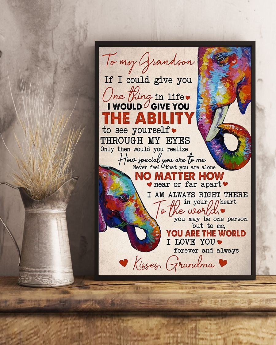 To My Grandson Poster-A Loves Gift