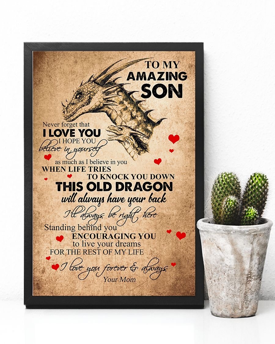To My Son Poster - Great Gifts For Your Son-A Loves Gift