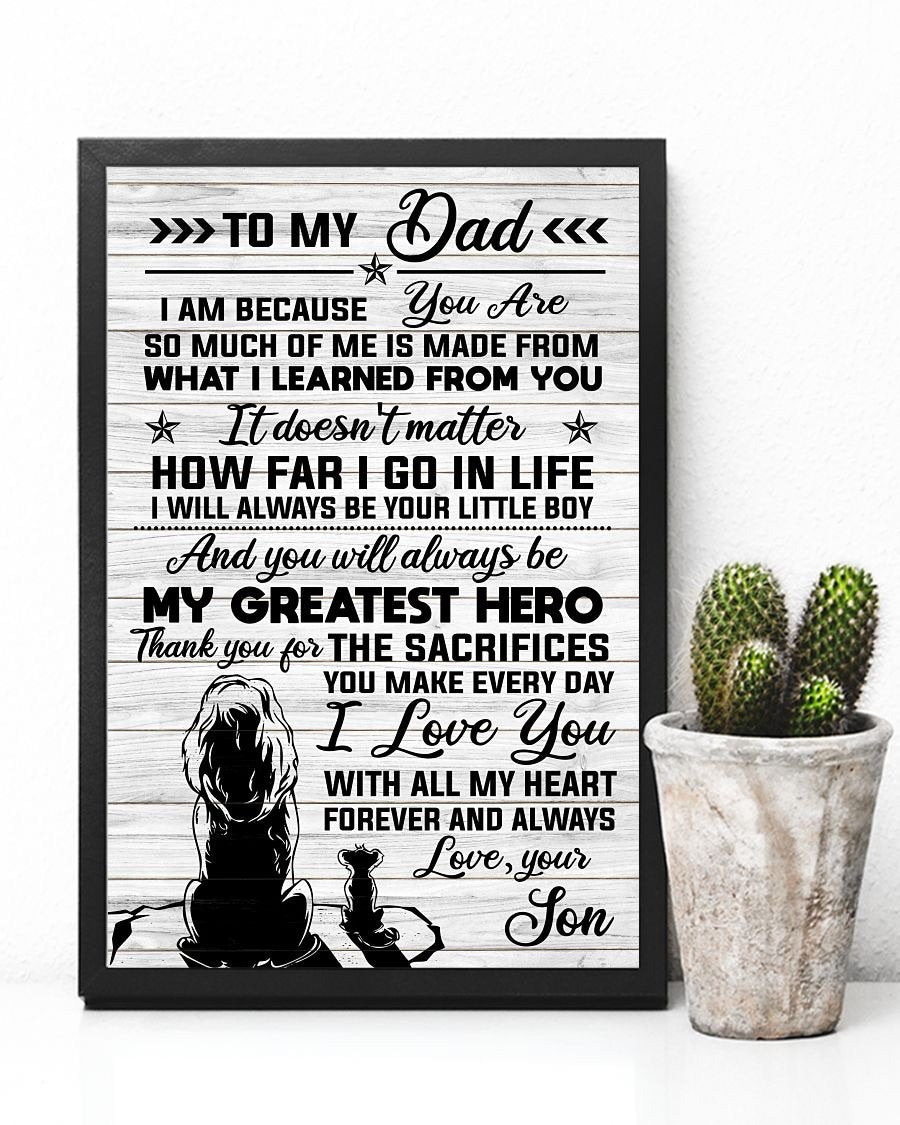 To My Dad Poster-A Loves Gift