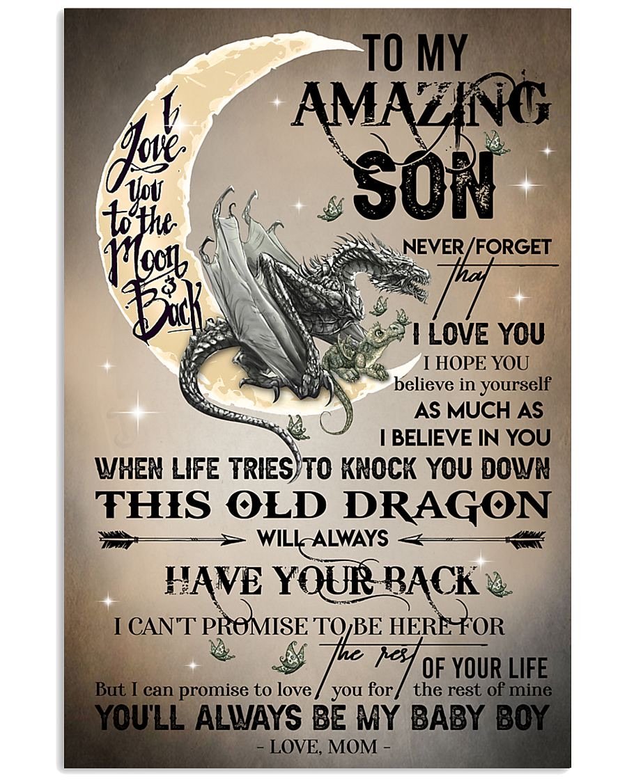 To My Son Poster - Great Gifts For Your Son-A Loves Gift