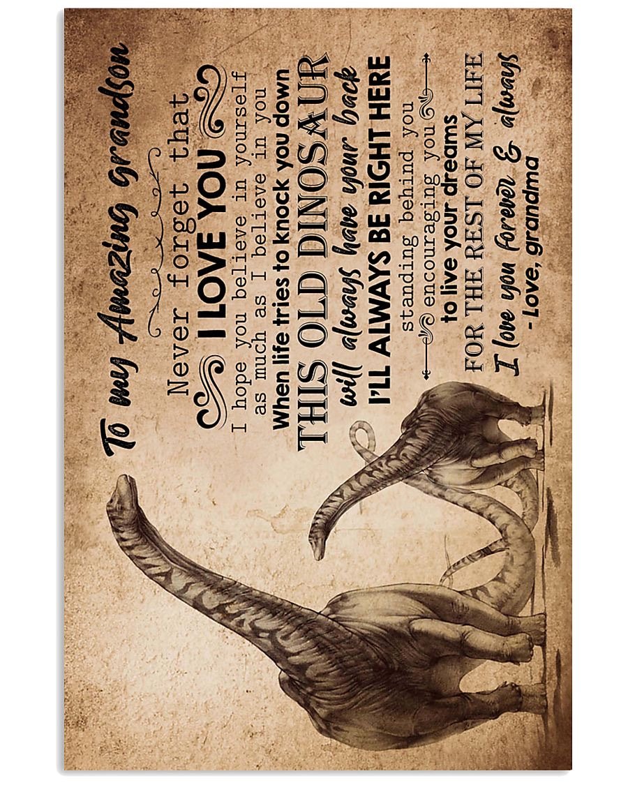 To My Grandson Poster-A Loves Gift