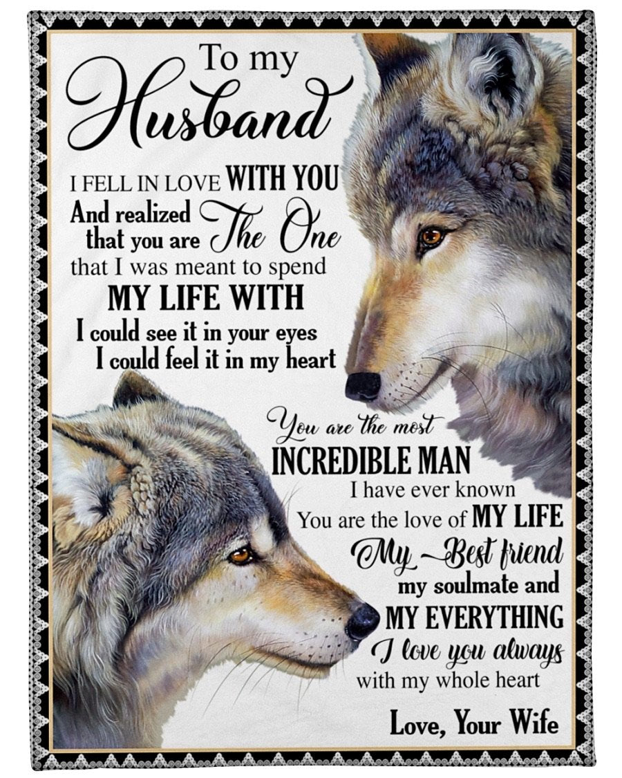Fleece Blanket - To My Husband Fleece Blanket-A Loves Gift