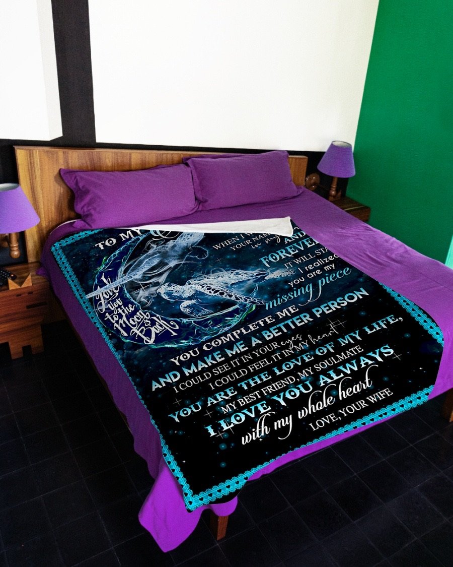 Fleece Blanket - To My Husband Fleece Blanket-A Loves Gift