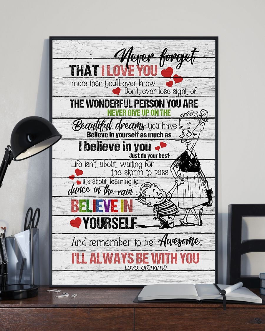 To My Grandson Poster-A Loves Gift