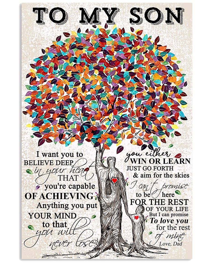 To My Son Poster - Great Gifts For Your Son-A Loves Gift