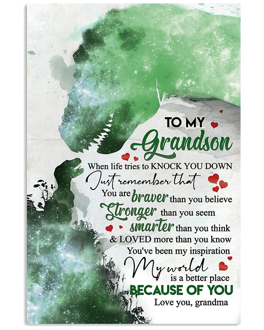 To My Grandson Poster-A Loves Gift
