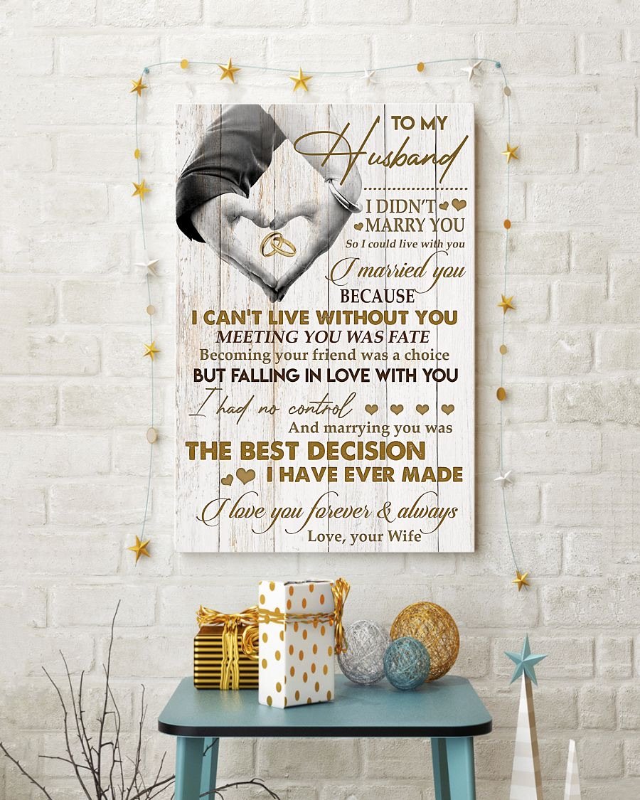 Perfect Gifts For Husband - To My Husband Poster-A Loves Gift