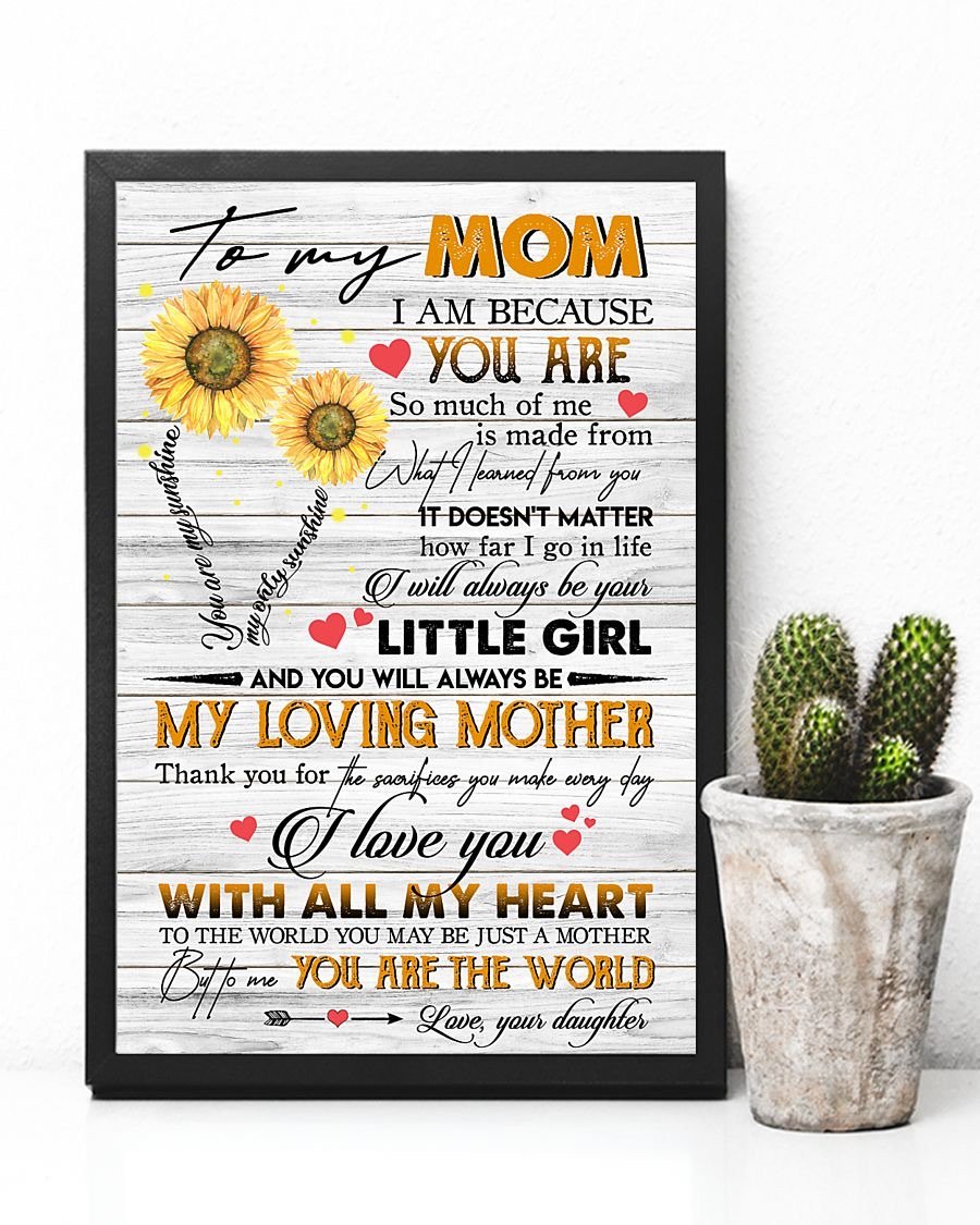 To My Mom Poster-A Loves Gift