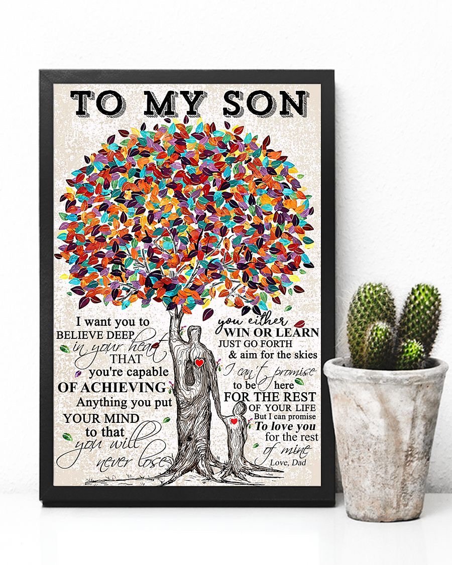 To My Son Poster - Great Gifts For Your Son-A Loves Gift