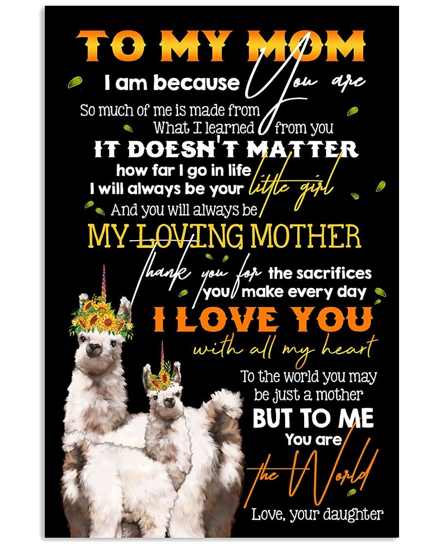 To My Mom Poster-A Loves Gift