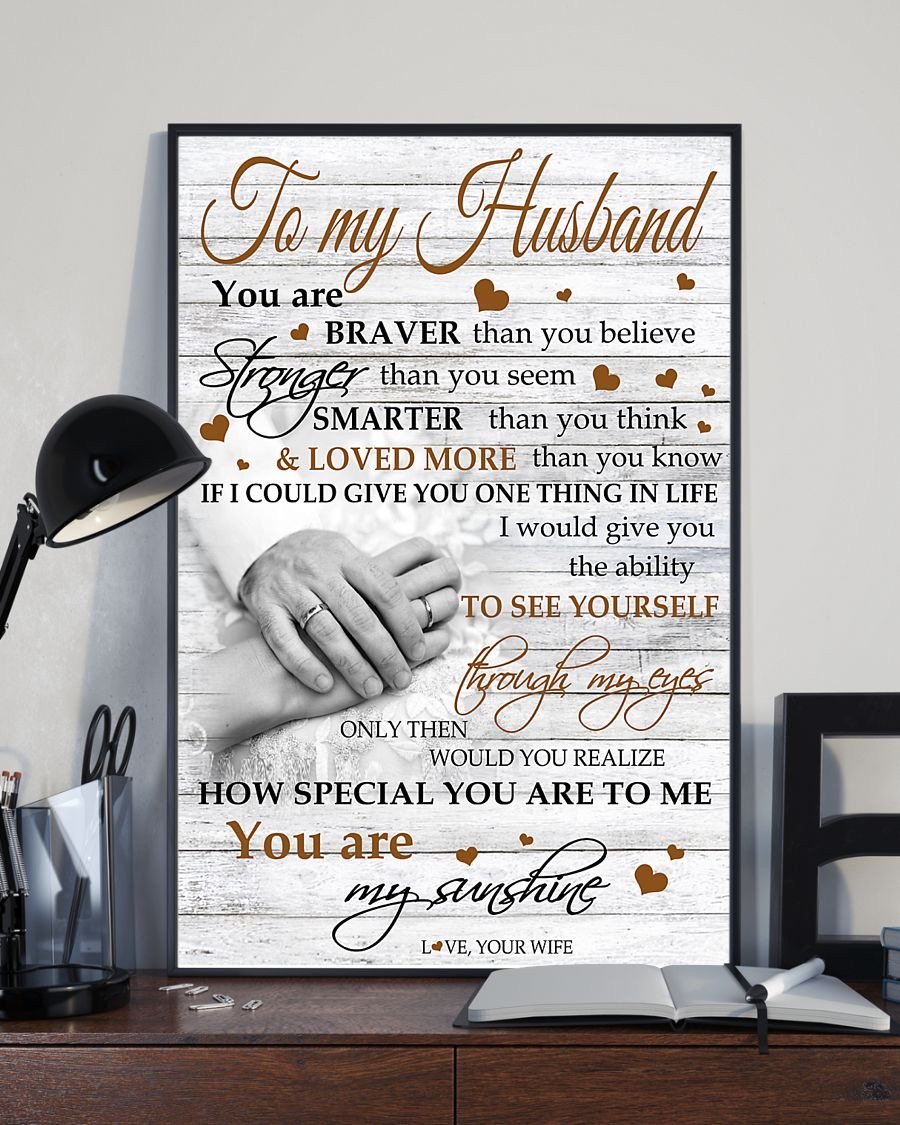 Perfect Gifts For Husband - To My Husband Poster-A Loves Gift