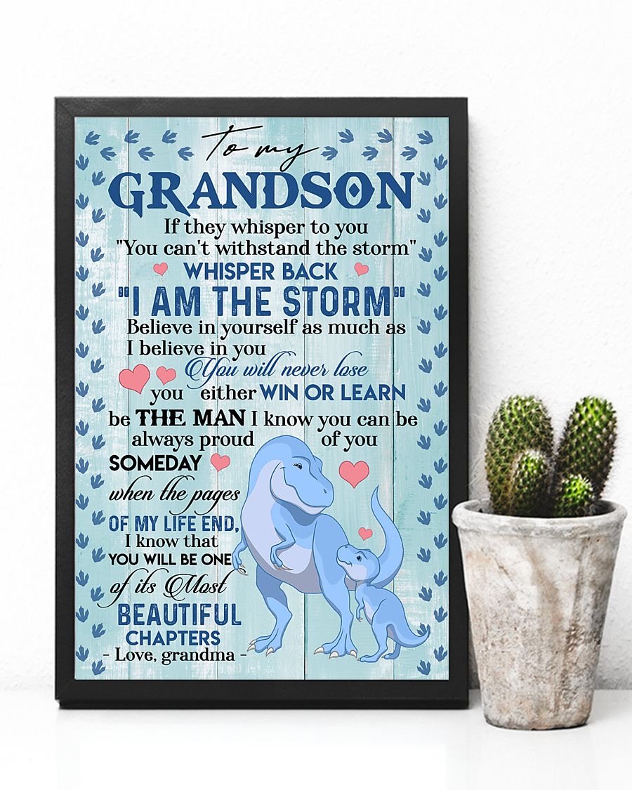 To My Grandson Poster-A Loves Gift