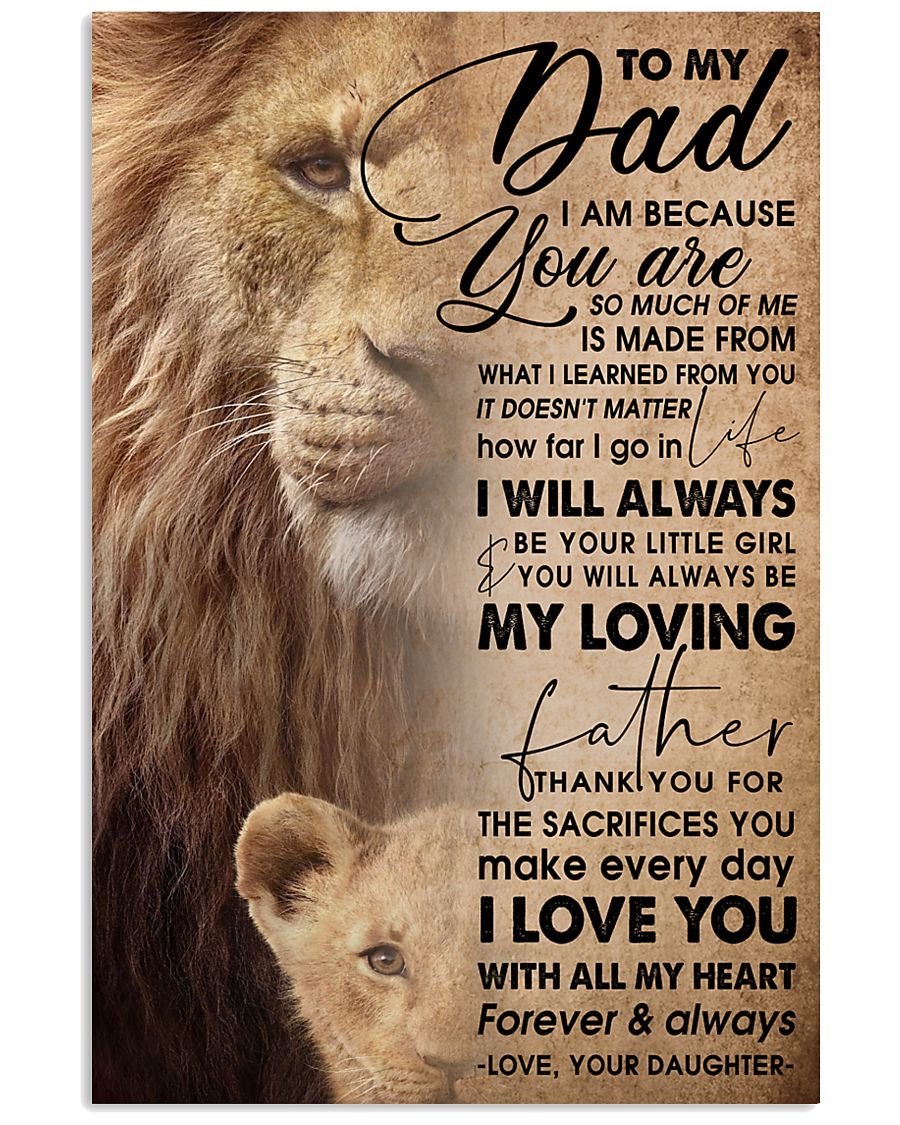 To My Dad Poster-A Loves Gift