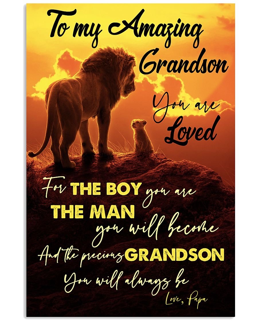 To My Grandson Poster-A Loves Gift
