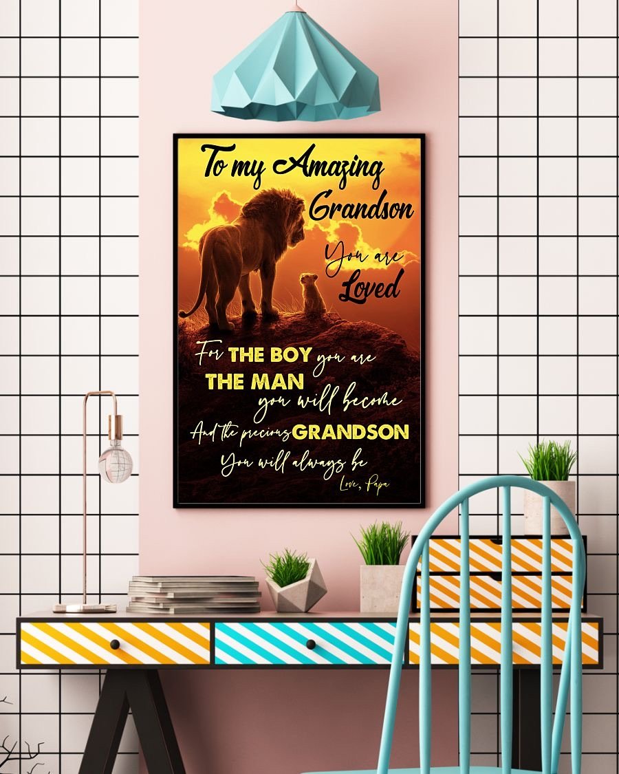 To My Grandson Poster-A Loves Gift