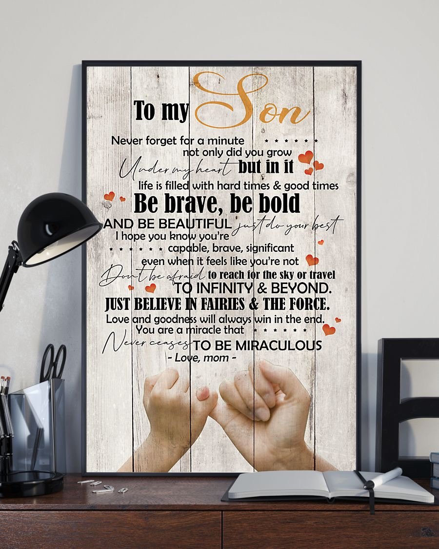 To My Son Poster - Great Gifts For Your Son-A Loves Gift
