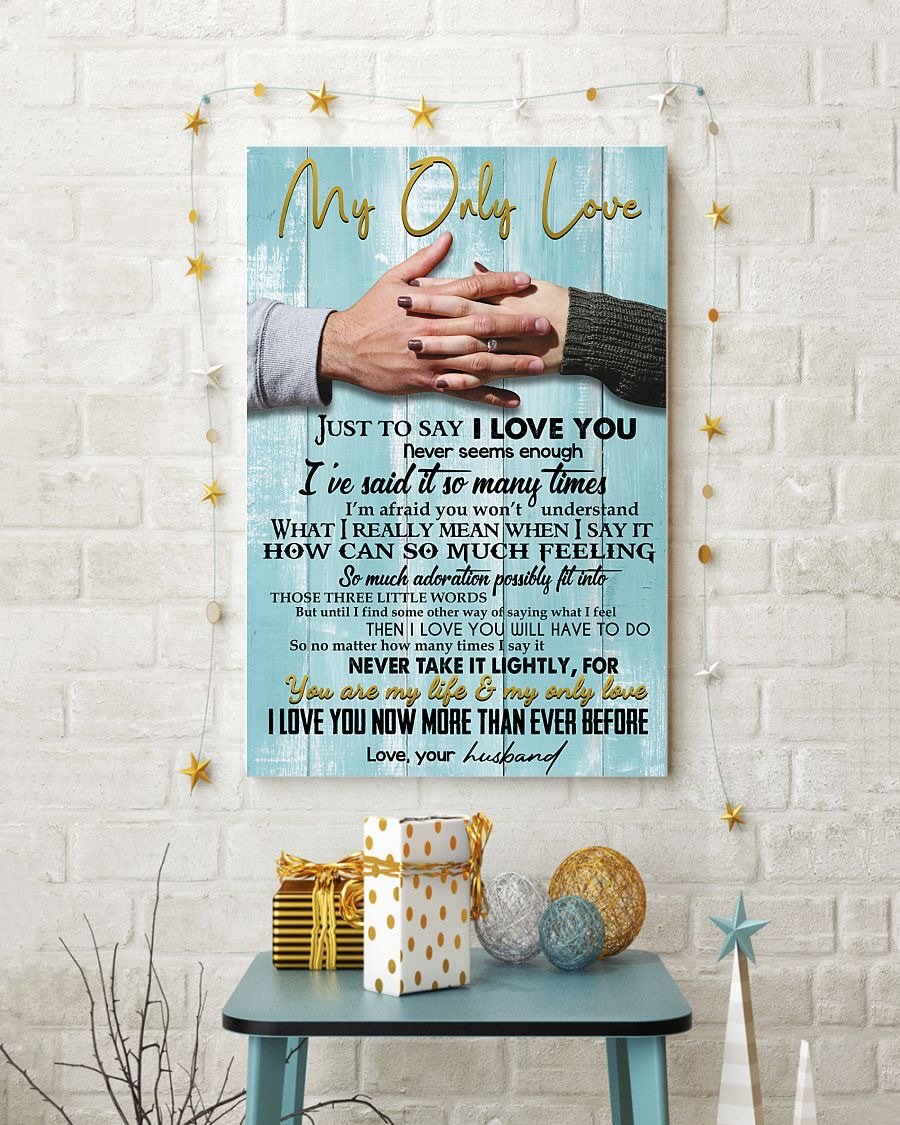 Perfect Gifts For Husband - To My Husband Poster-A Loves Gift