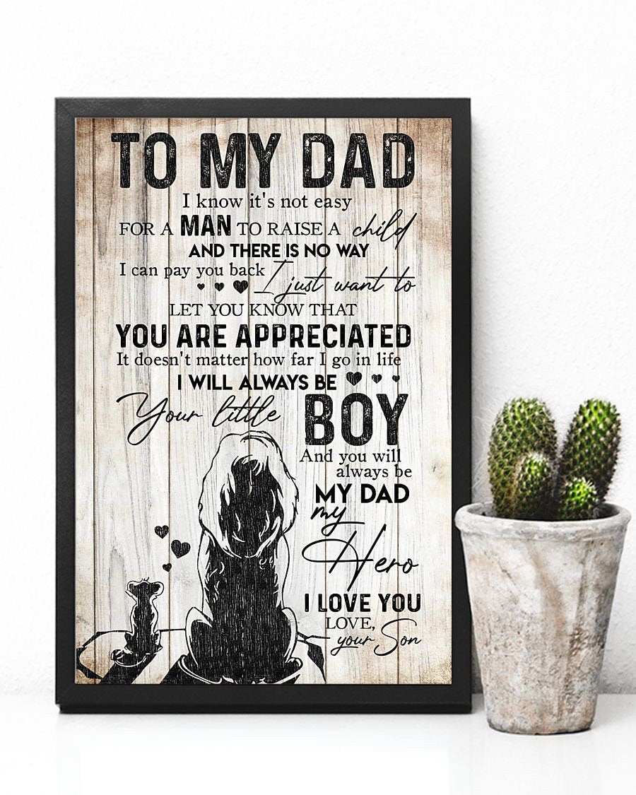 To My Dad Poster-A Loves Gift