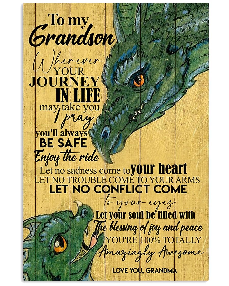 To My Grandson Poster-A Loves Gift