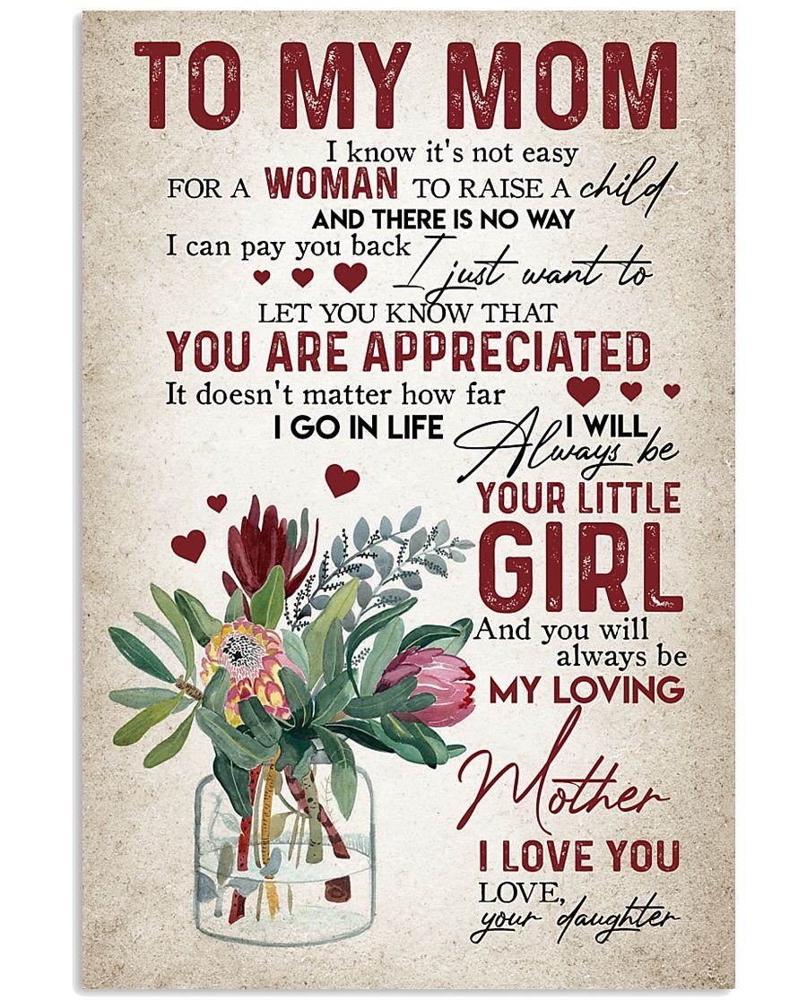 To My Mom Poster-A Loves Gift