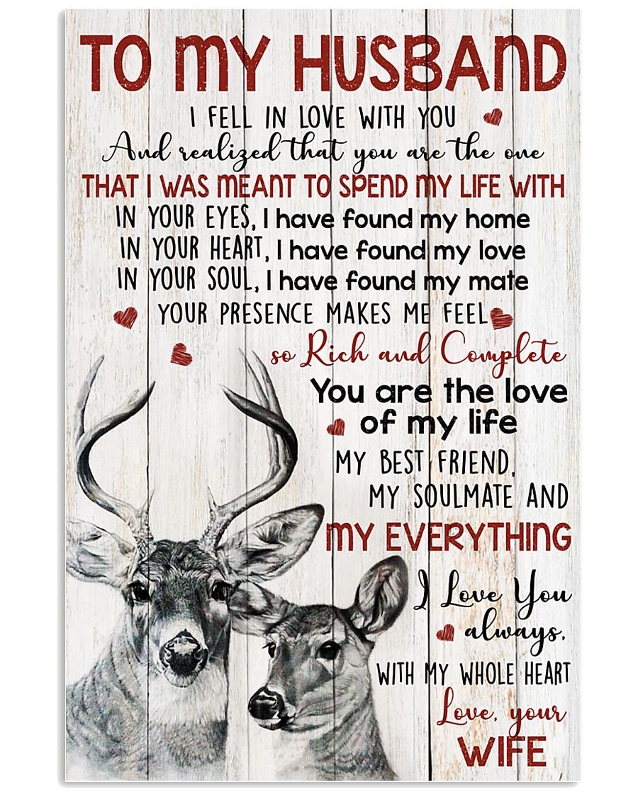 Perfect Gifts For Husband - To My Husband Poster-A Loves Gift
