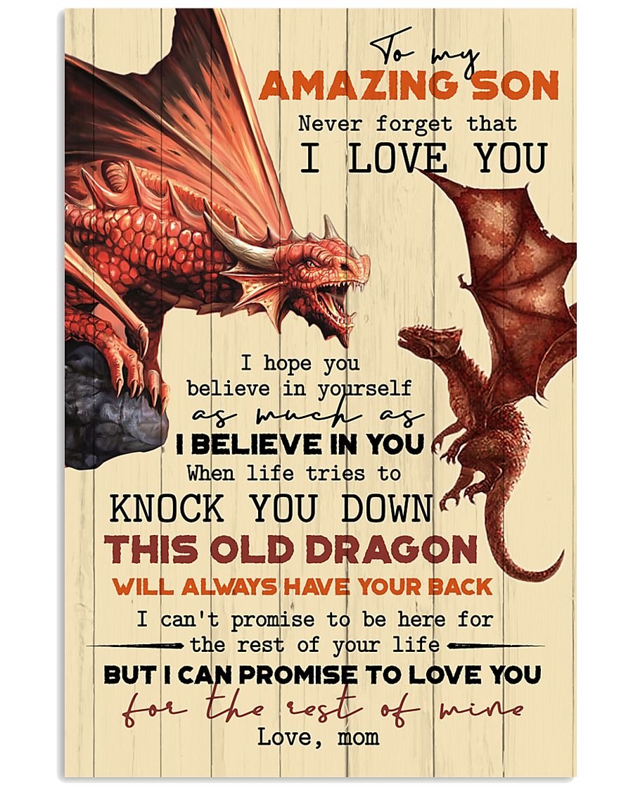 To My Son Poster - Great Gifts For Your Son-A Loves Gift