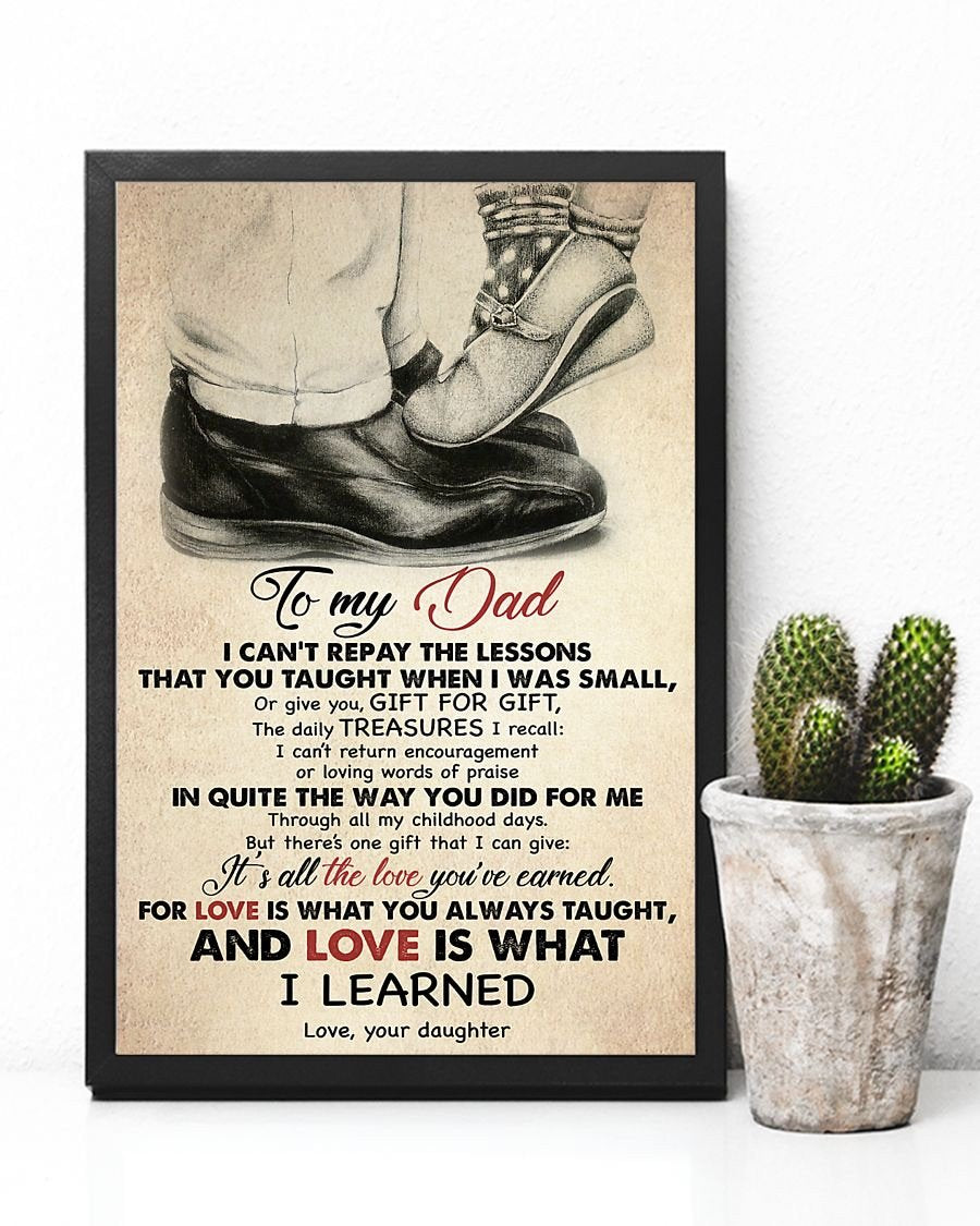 To My Dad Poster-A Loves Gift